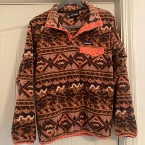 Patagonia Synchilla - women’s rust, coral, brown XS